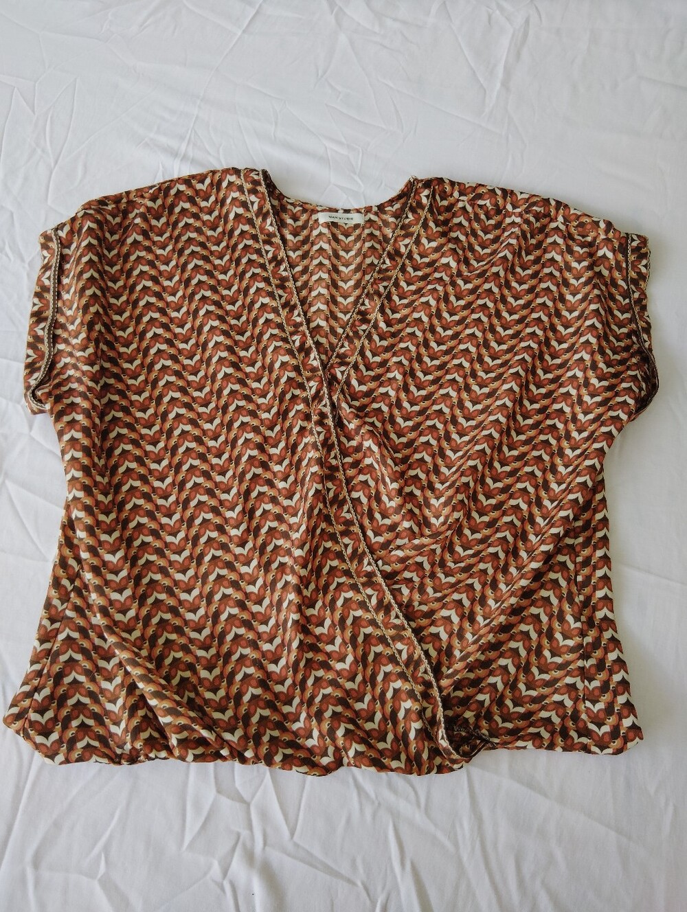 Max Studios Owl Print Blouse
